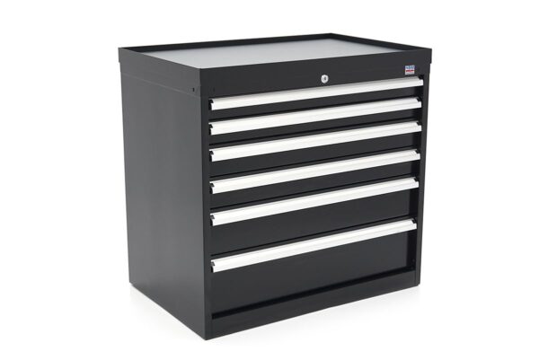 HBM 6 Laden Profi Gereedschapskast 88 x 58 x 80 cm zwart - Afbeelding 3