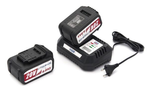 HBM 20V- 4.0Ah Heggenschaar en Grastrimmer Set Inclusief 2 Accu's - Afbeelding 18
