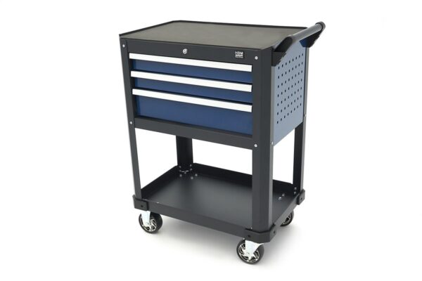 HBM Gereedschapswagen met 3 laden, blauw