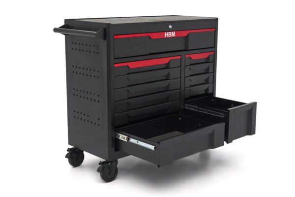 HBM gereedschapswagen 12 laden, 106 cm, zwart - Afbeelding 7
