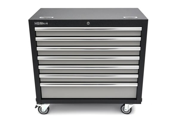 HBM 7 Laden Breed Professionele Gereedschapswagen voor Werkplaatsinrichting - Afbeelding 3