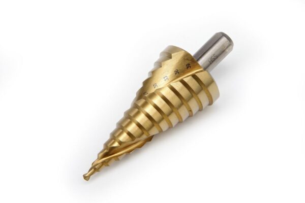 HBM 6 - 39 mm HSS - Tin Gecoate Trapgatboor / Stappenboor / Piramideboor