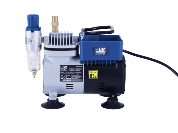 HBM airbrush compressor set, 300W - Afbeelding 3