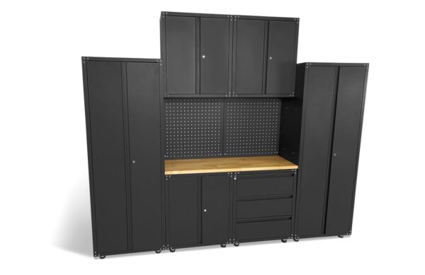 HBM premium werkplaatssysteem, 9-delig, matzwart, model 2 - Afbeelding 3