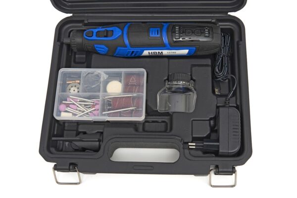 HBM 8 Volt Multitool op Accu Inclusief 58 Accessoires en 5 Snelheden - Afbeelding 8