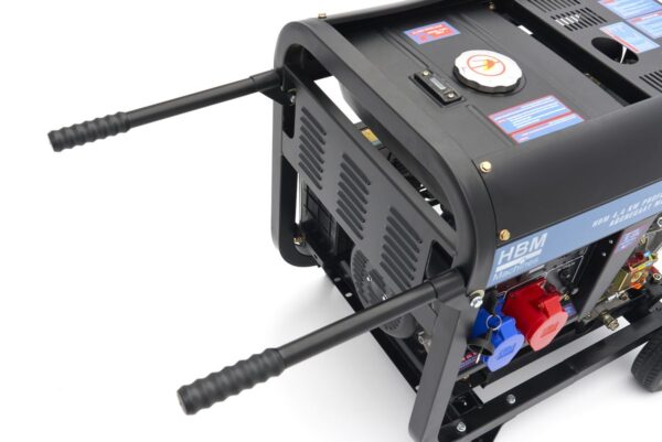 HBM 3000 Watt Generator, Aggregaat Met 418 cc Dieselkrachtstroom Motor, 400V / 230V - Afbeelding 8