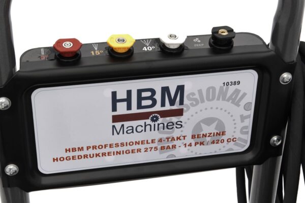 HBM Professionele 4-Takt  Benzine Hogedrukreiniger 275 BAR - 14 PK / 420 cc - Afbeelding 12