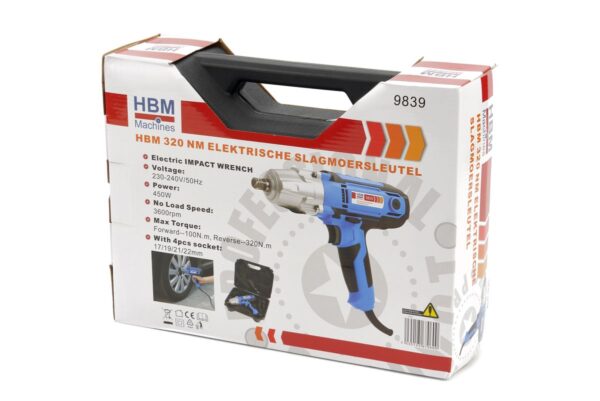HBM 320 Nm Elektrische Slagmoersleutel - Afbeelding 7