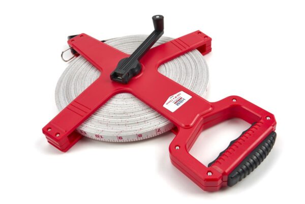 HBM 100 m x 13 mm Fiberglass Meetband, Meetlint, Landmeter - Afbeelding 3