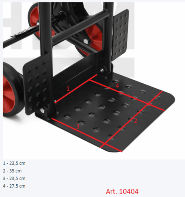 HBM 300 Kg opvouwbare steekwagen voor trappen - Image 11