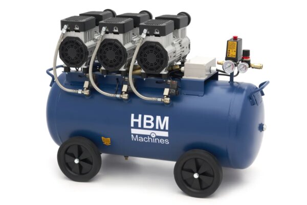 HBM low noise olie vrije compressor 90 liter - Bild 2
