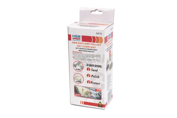 HBM Koplamp Polijst Set Compleet - Afbeelding 2