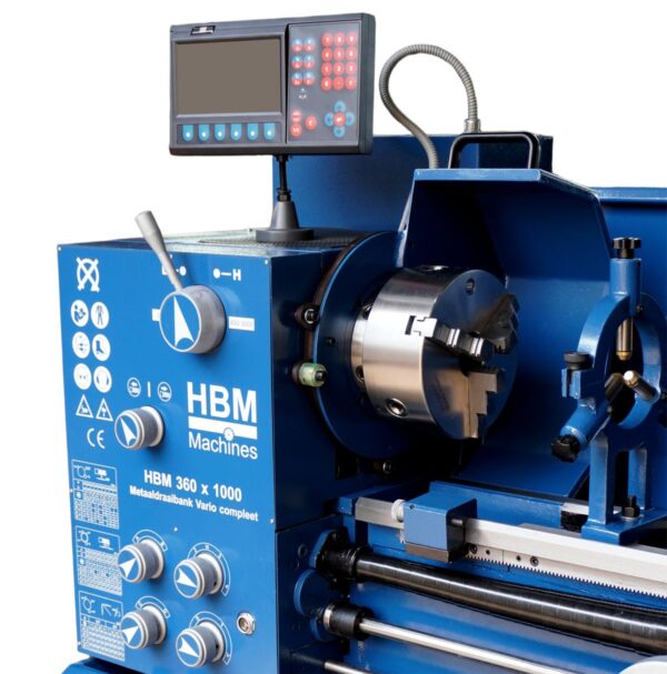 HBM 360 x 1000 Metaaldraaibank Vario compleet - Afbeelding 5