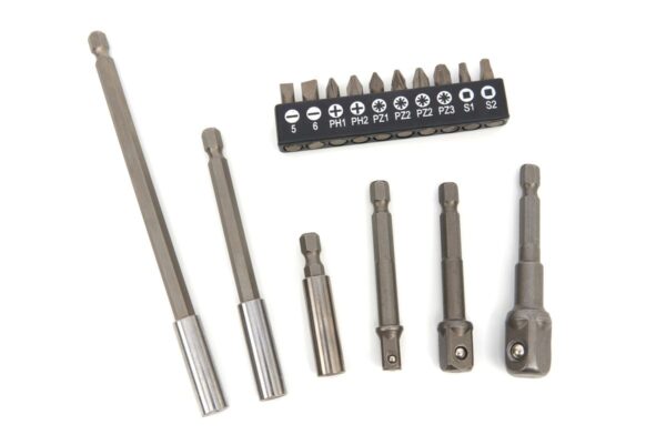 HBM 16 Delige Hex Verlengstukken, Adapter en Bitset - Afbeelding 2