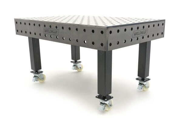 Weldkar lastafel Ø28 1500 x 1000 x 15 mm, verrijdbaar - Afbeelding 3