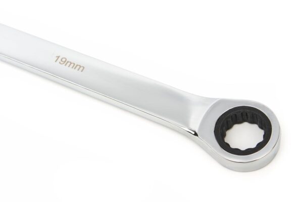 HBM 10 Delige Professionele Extra Lange Ringsleutelset met Vaste Kop en Ratelfunctie 8 - 19 mm - Afbeelding 5