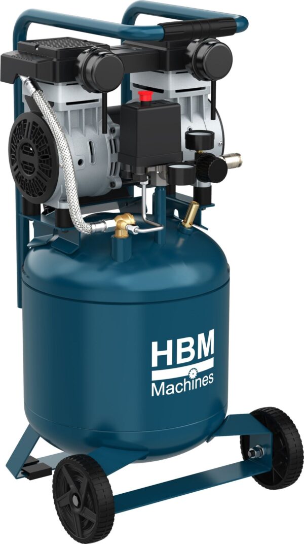 HBM verticale Low Noise compressor 24 liter - Afbeelding 3