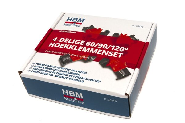 HBM 4 Delige Hoekklemmenset, Lijmklemmenset Met 3 sets Mallen van 60, 90 en 120 Graden - Bild 7