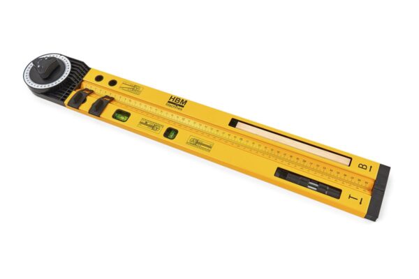 HBM 2 x 500 mm Universele Waterpas, Blokhaak, Zweihaak, Cirkeltrekker. - Afbeelding 7