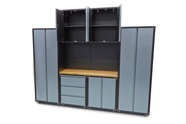 HBM premium werkplaatssysteem, 9-delig, grijs - Bild 13