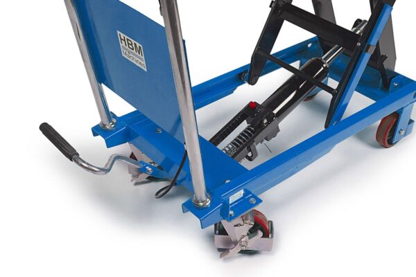 HBM verrijdbare werktafel / heftafel 500 kg, blauw - Image 3