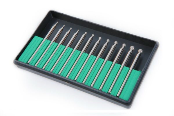 HBM 12 Delig Diamanten Stiftfrezenset Schacht 3,0 mm