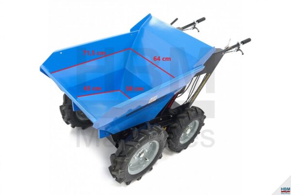 HBM 250 KG Mini Dumper met Kiepbak 6.5 PK - 196cc - Afbeelding 13