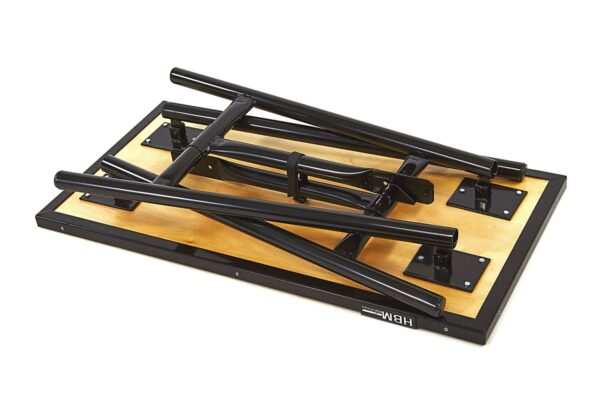 HBM 100 cm Zware Kwaliteit Opvouwbare Werkbank met Houten Blad ZWART - Afbeelding 5