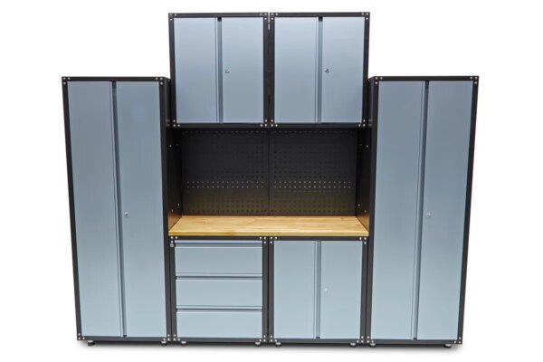HBM premium werkplaatssysteem, 9-delig, grijs - Bild 2