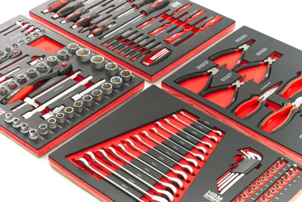 HBM Premium Gevulde gereedschapswagen - 154 Delig - Afbeelding 19