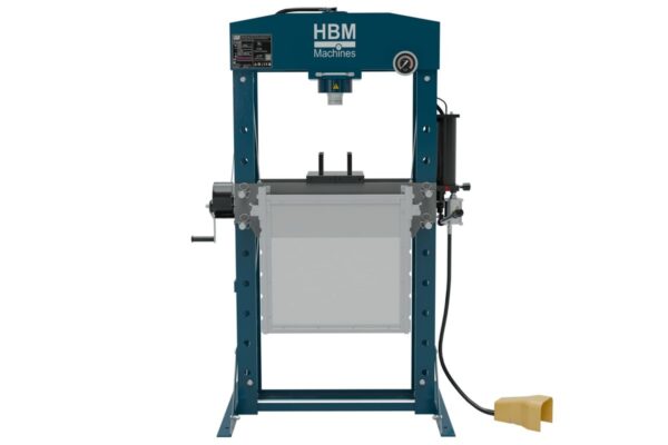 HBM 50 Ton professionele raamwerkpers, werkplaatspers, met veiligheidsrek - Afbeelding 2