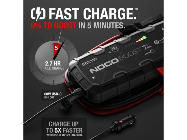 Noco lithium jump starter Boost X GBX155 4250A - Afbeelding 3