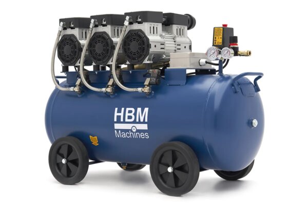 HBM low noise olie vrije compressor 90 liter - Bild 3