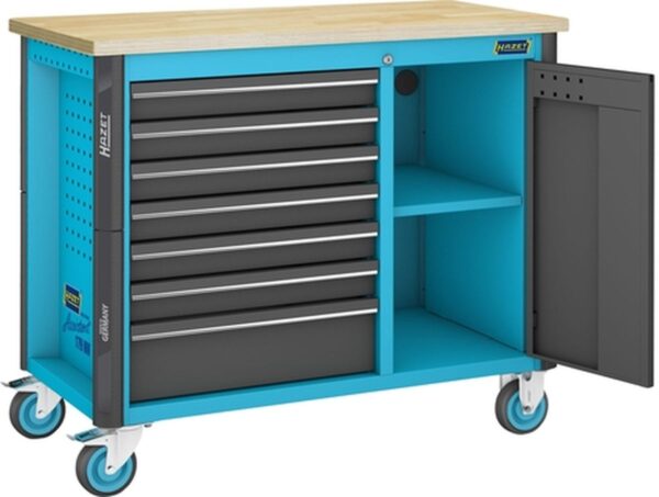 Hazet gevulde gereedschapswagen 115 cm, 230-delig, zwart blauw - Afbeelding 3