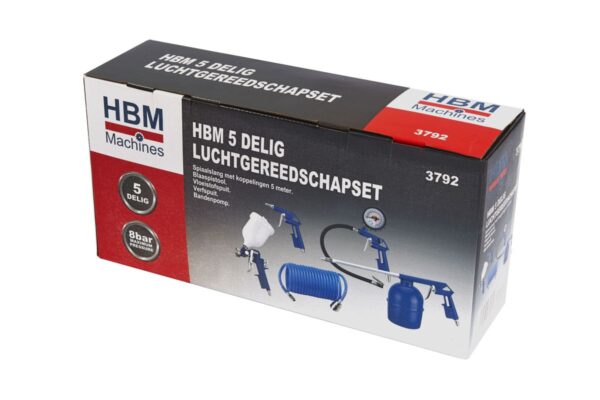 HBM 5 Delig Luchtgereedschapset - Image 2