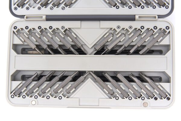 HBM 66 Delige Precisie Schroevendraaier, Bitset met Flexibel verlengstuk, 2 Pincetten en 2 Universele Spatels - Afbeelding 7