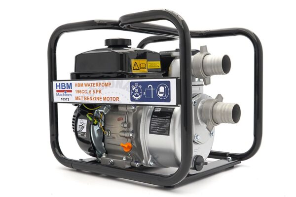 HBM Waterpomp 196cc. 6.5 PK met Benzine Motor - Afbeelding 3