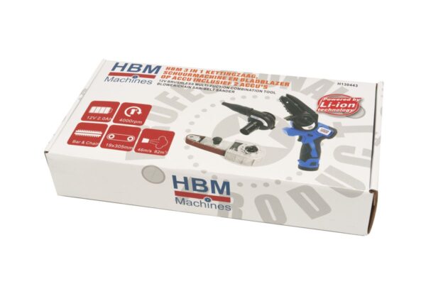 HBM 3 in 1 accu kettingzaag, schuurmachine en bladblazer - Afbeelding 18