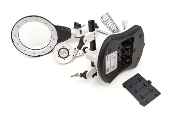 HBM Deluxe 3e Handje Loupelamp met 4 x  Loupe Vergroting en LED Verlichting - Afbeelding 6