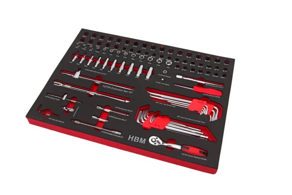HBM Professionele deluxe gevulde gereedschapswagen - 283 Delig - Afbeelding 13