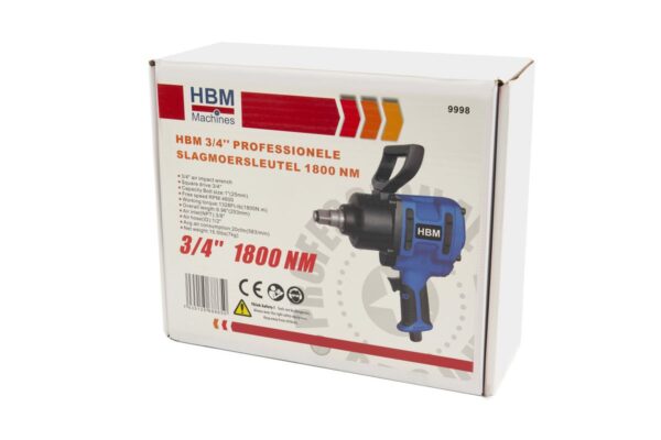 HBM professionele slagmoersleutel 1800 Nm 3/4 inch - Bild 9