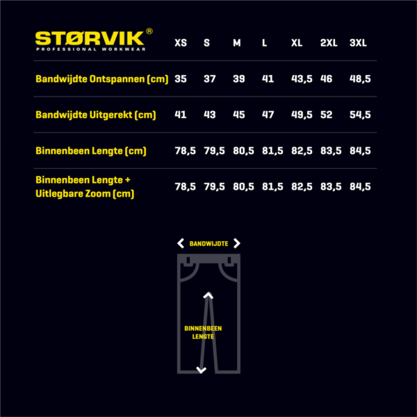 Storvik Ben Service Werkbroeken Zwart - Afbeelding 4