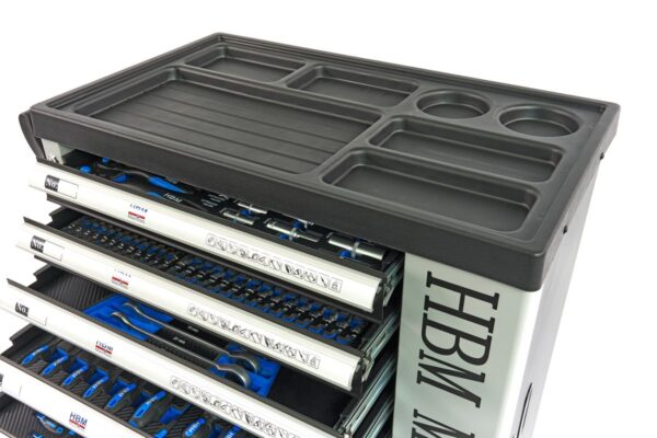 HBM premium gevulde gereedschapswagen met deur - 245-delig - Afbeelding 28