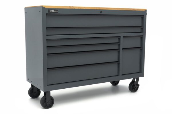 HBM gereedschapswagen, 8 laden, 142 cm, grijs - Bild 3