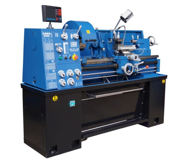 HBM 400 X 1000 Metaaldraaibank Met 3 Assig LCD Digitaal Uitleessysteem