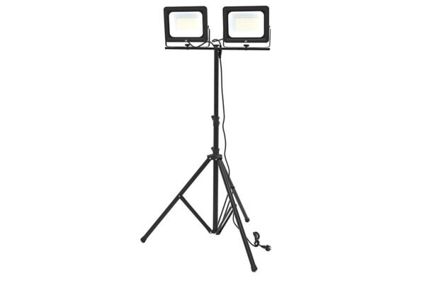 HBM dubbele LED bouwlamp 2 x 150W 2 x 15.500 lumen met statief 5000K