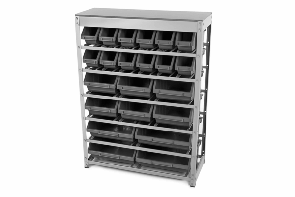 HBM Bakkenkast, opbergsysteem, stelling met 22 opbergbakken - Image 3