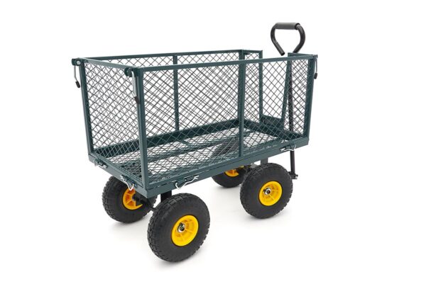 HBM 100 Kg Trekkar, Bolderwagen, Tuinkar Met 86 x 46 x 38 cm Laadbak Inclusief Canvas Zak - Image 6