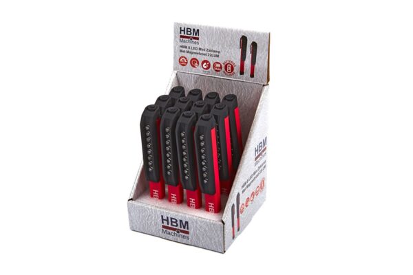 HBM 8 LED Mini Zaklamp met Magneetvoet - Afbeelding 5
