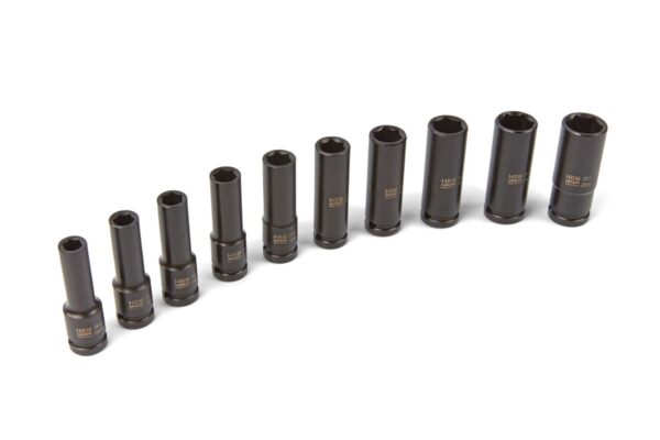HBM diepe krachtdoppenset, 1/2 inch, metrische zeskant, 10-delig - Image 3